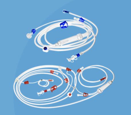 ​Well Lead Disposable AV Blood Line Set with Waste Bag & Vented Spike for Safe Hemodialysis