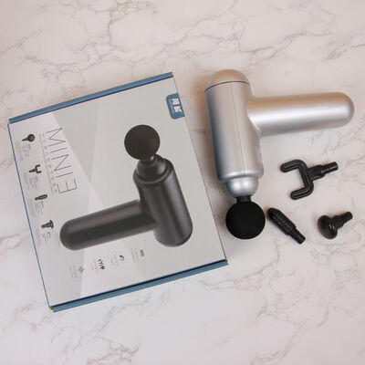 Portable Mini Massage Gun with 4 Heads and LCD Touchscreen for Muscle Recovery