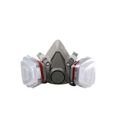 Industrial Half Face Respirator with TPE Seal Dual Cartridges for Dust and Organic Vapor Protection