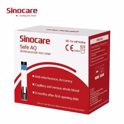 Sinocare Safe AQ Glucose Meter No Coding Required and 0.6µL Blood Sample in 5 Seconds