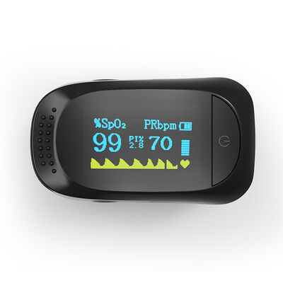 Portable Finger Oximeter One-Button Operation with 20-Hour Battery Life