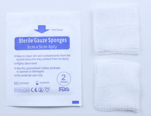 Dressing Wound Care Supplies Gauze Swab 10cmx10cm Sterile 5cmx5cm 7.5cmx7.5cm