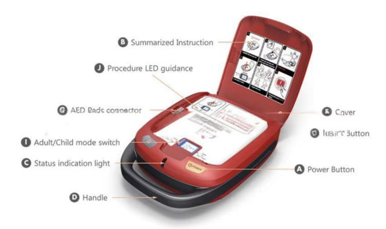 4kg CPR Emergency Rescue Equipment Mini AED Trainer Defibrillator