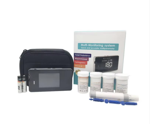 4In1 Home Care Uric Acid Level Tester For Blood Glucose Hemoglobin Cholesterol