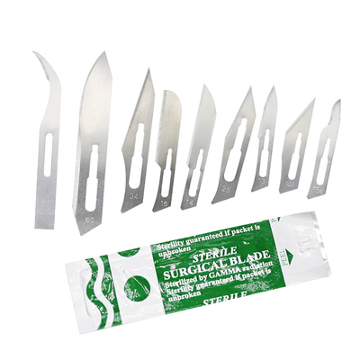 Gamma Sterilized Surgery Consumables Surgical Scalpel Blades Stainless Steel 10#-36#
