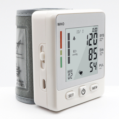 Wrist BP Monitor with Voice Report 198 Memory and Irregular Pulse Detection