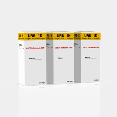 URS-1K Reagent Strips for Urinalysis Ketone Test 100 Strips​​