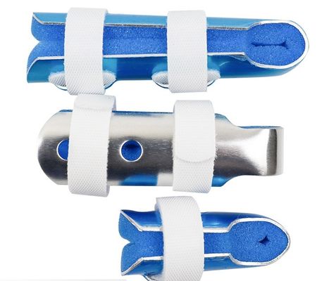 Aluminum Finger Splint Adjustable Support for Fractures Sprains Mallet Finger