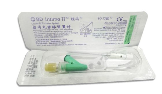 BD Closed Venous Indwelling Needle 18G Straight Type