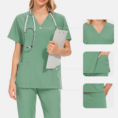 Medical Scrub Uniform Professional Stretch and Wrinkle-Resistant for Doctors Nurses