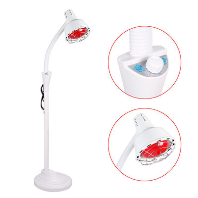 Adjustable IR Heat Therapy Lamp with Digital Timer Stepless Dimming and Instant Heat for Targeted Pain Relief