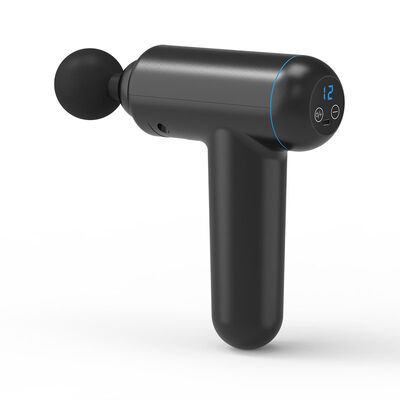 Portable Mini Massage Gun with 4 Heads and LCD Touchscreen for Muscle Recovery