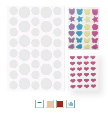 Hydrocolloid Acne Patches Colorful Star/Heart/Flower Designs for Spot Treatment