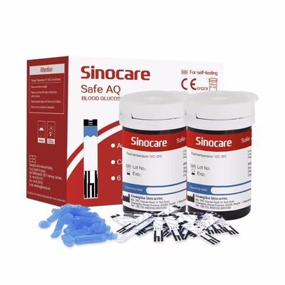 Sinocare Safe AQ Glucose Meter No Coding Required and 0.6µL Blood Sample in 5 Seconds