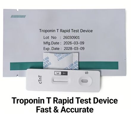 Cardiac Troponin T Rapid Test Device, Whole Blood/Serum/Plasma Compatibility