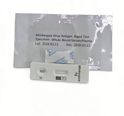 Monkeypox Virus Antigen Rapid Test  Kit  Results in 20 Mins from Swab/Blood Sample