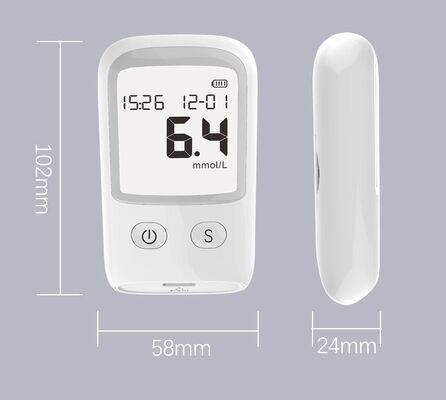 No Coding Blood Glucose Meter 0.6μL Sample and Results in 5 Seconds Easy for Seniors