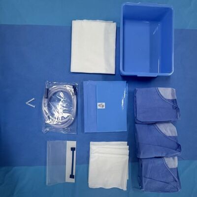 Complete C-Section Surgical Pack, Sterile Kit with Retractor, Drapes & Gowns