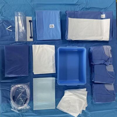 Complete C-Section Surgical Pack, Sterile Kit with Retractor, Drapes & Gowns