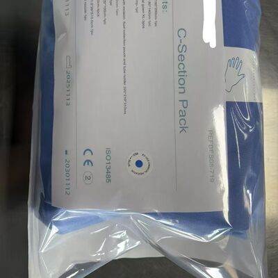 Complete C-Section Surgical Pack, Sterile Kit with Retractor, Drapes & Gowns