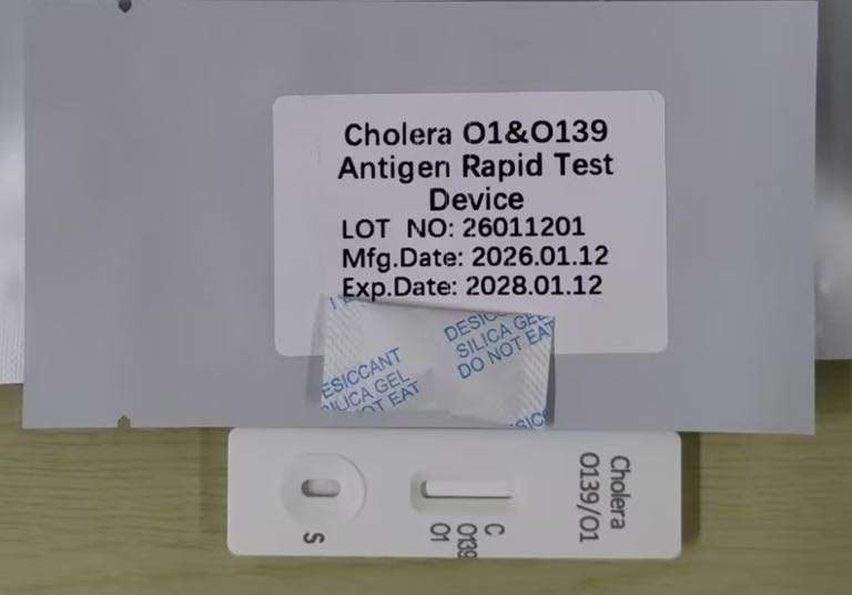 Cholera O1/O139 Antigen Rapid Test Kit - 25T/Box