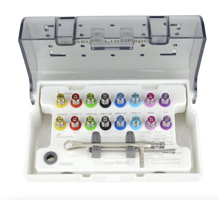Kit protesico universale per impianti dentali 16 cacciaviti con chiave dinamometrica per Osstem e altri