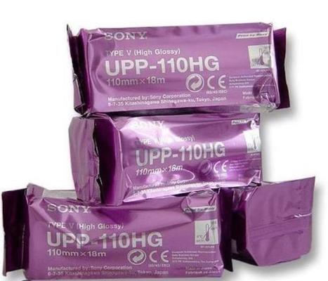 Papel Térmico para Impressora Sony UPP para Impressora de Ultrassom UPP-110S/110HG/110HD, Corte a Laser para Impressão Sem Enrosco